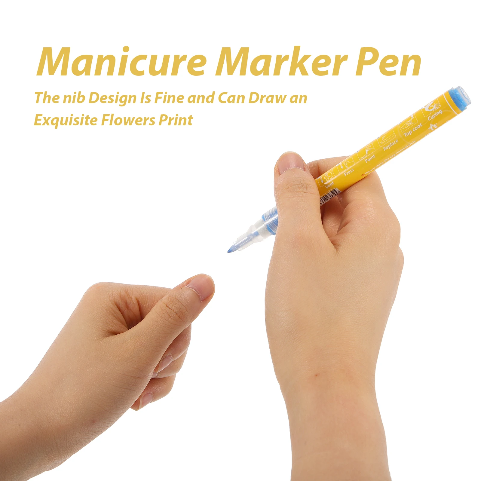 

8 Pcs Nail Art Markers Metallic Paint Canvas Automotive Pen Drawing Masking Fluid Pens Gouache