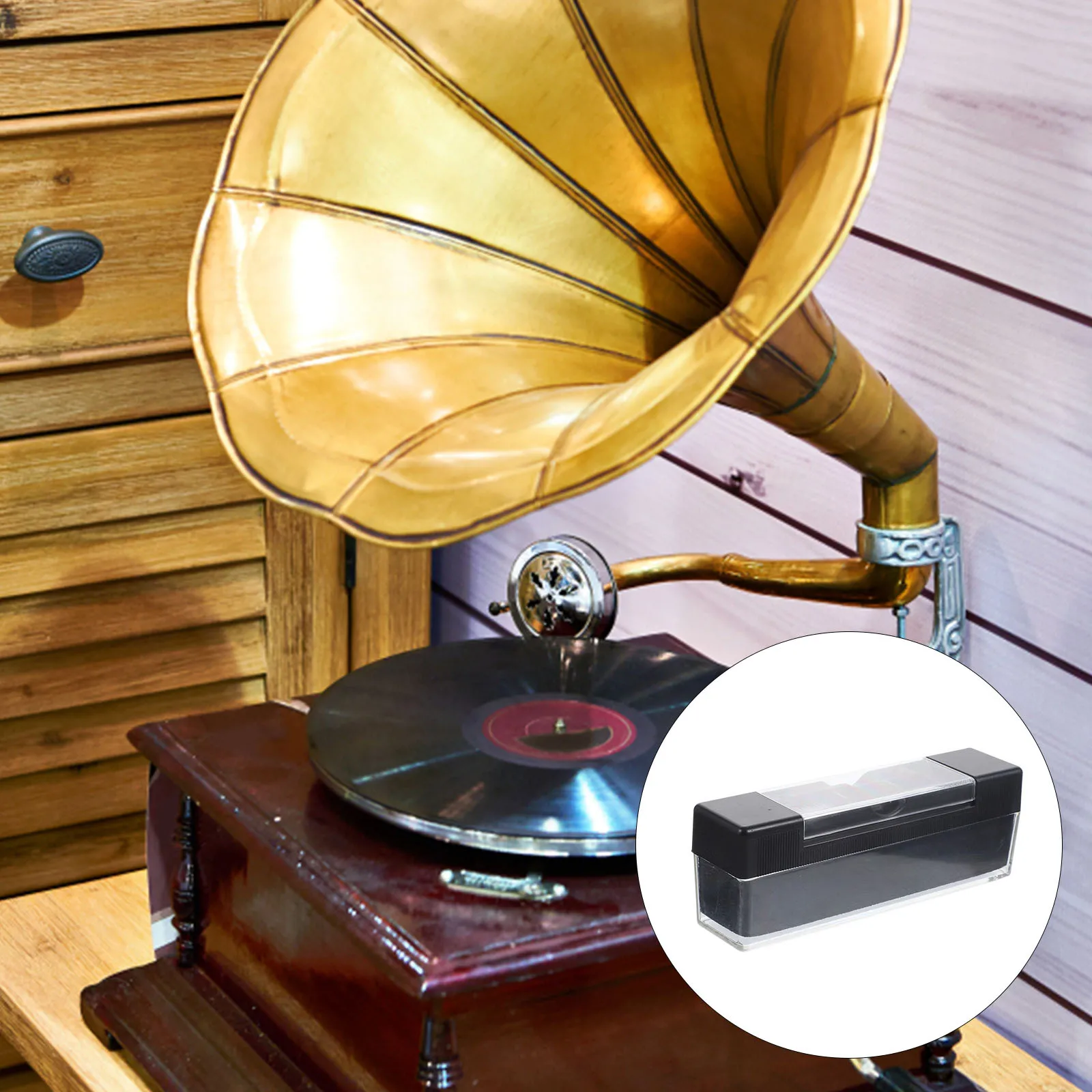 

1 Set Vinyl Record Cleaning Brush Anti-Static Dust Removal Tool For Records Scratch-Free Media Maintenance Accessory