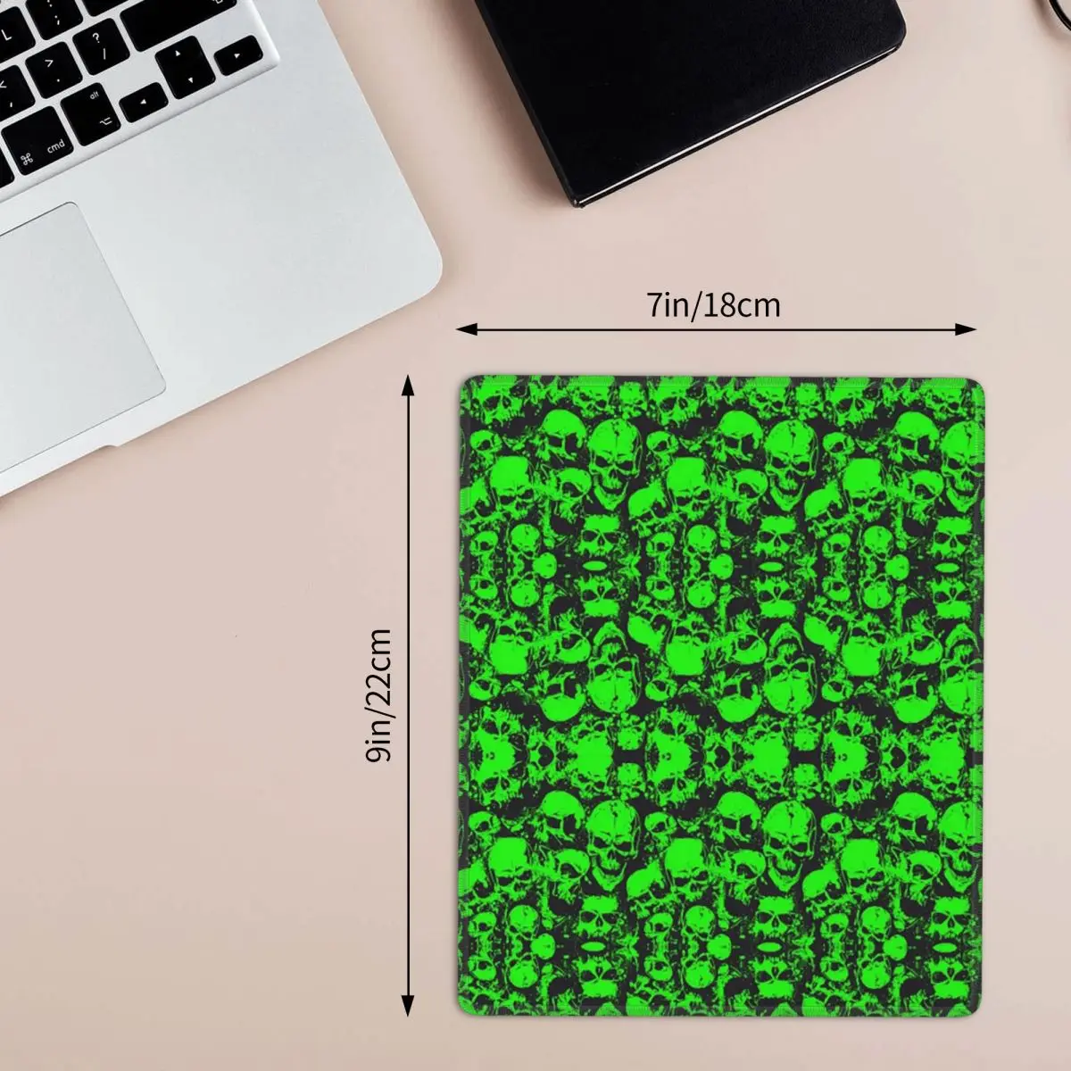 Ghost Skull Print Luminous Horror Night Halloween Mouse Pad Computer Keyboard Mouse Mat Gamer Laptop Desk Mat Office Accessories