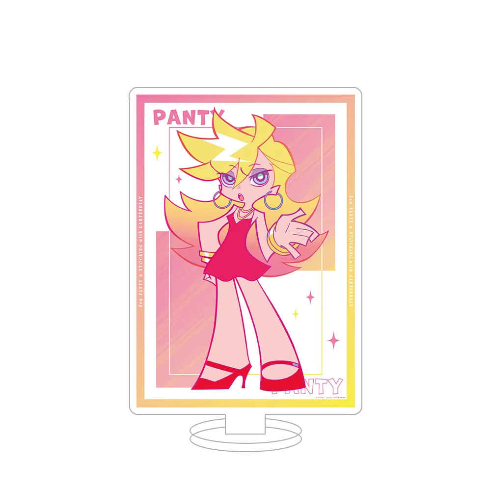 Panty Stocking Brief Scanty Kneesocks Polyester Polyurethane Acrylic Stand Acrylic Keychain Desktop Decor anime goods Fans Gifts