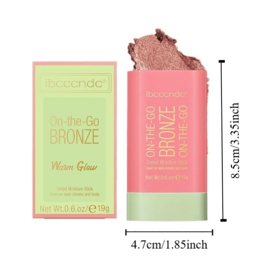Rosto iluminando alto brilho vara rosto bronzer à prova dwaterproof água aliciamento vara conjunto blush iluminar destaque pó terno dança