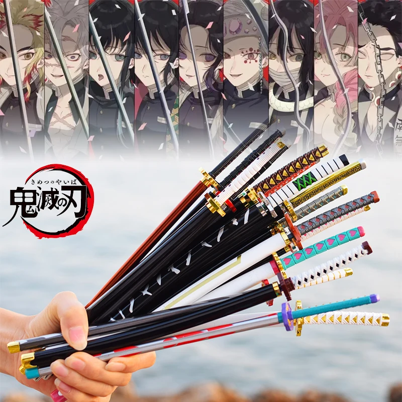 

25cm Demon Slayer Katana Anime Metal Small Schwert Kimetsu No Yaiba Tanjirou Ninja Sabre Sword Japanese Katana Blade Toy Gift