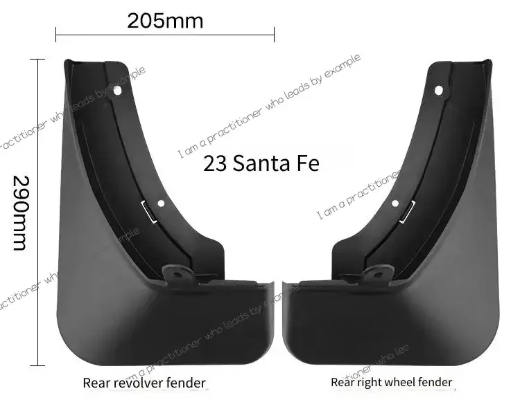 Mud Flaps for Hyundai Santa Fe 2023 2024 Splash Guards Fender MudFlaps Front Rear Mudguards Car Accessories
