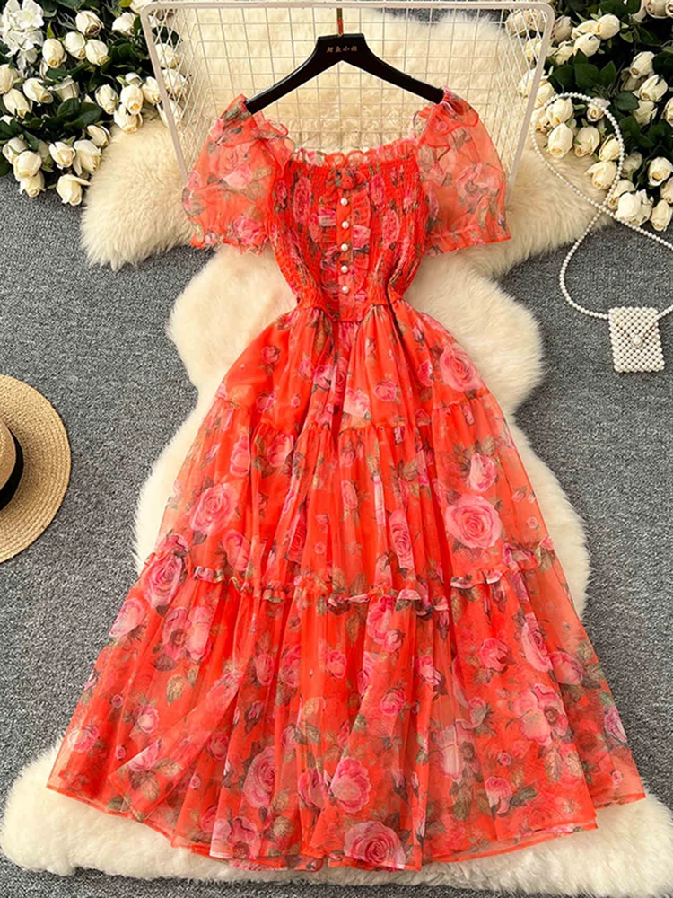orange and white maxi dress Yanika Maxi Dress - Orange/White Stripe
