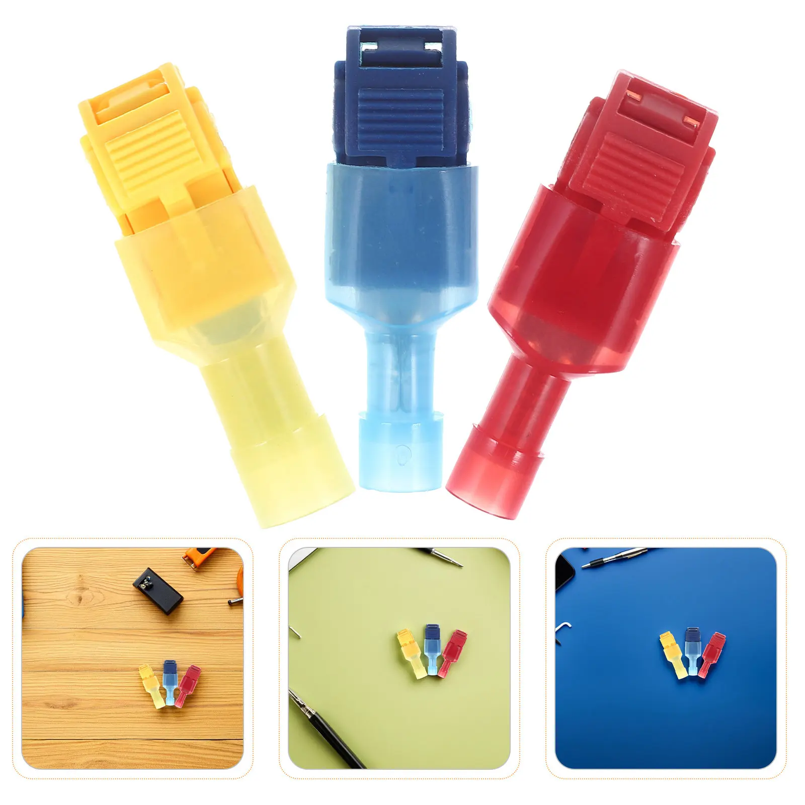 180Pcs T-Tap Wire Connectors Fully Insulated Quick Splice Electrical Terminals for Automotive Wiring Car Speaker Wire