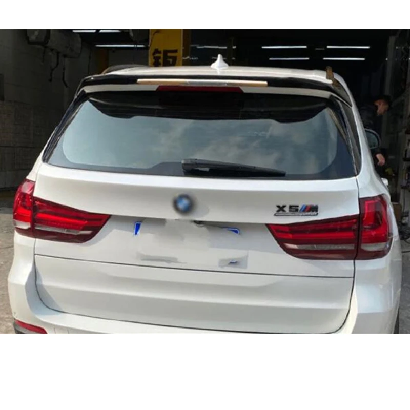 For BMW X5 F15 Roof Spoiler Accessory ABS Carbon Fiber Car Trunk Boot Rear Lip Wing Tail Refit Body Kit 2014-2018 Year