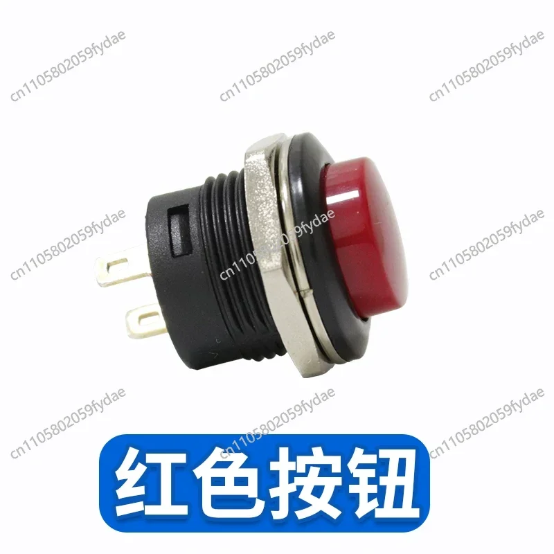 R13 507  N-ew Key Swi-tch Circular Small But-ton 2-Pin Self Reset Red