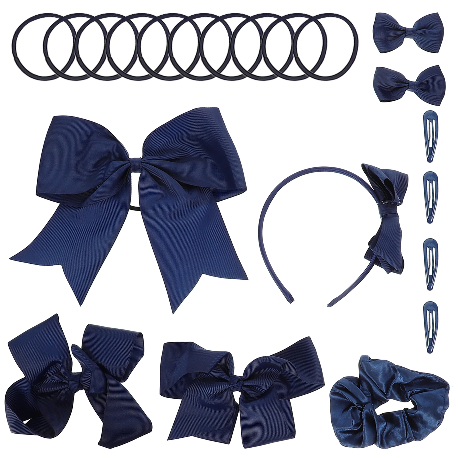 

1 set Set Girls Multicolor Girls Bows For Hair Accessories Hair Rope Bows Barrettes Headbands Daily Wear Party Gift