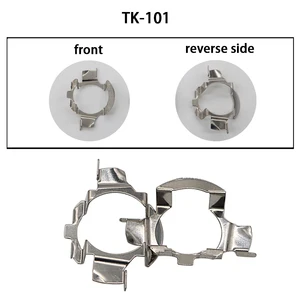 Suporte da base do bulbo do farol do carro LED, soquete do adaptador para Nissan, Buick, Volkswagen, Ford, TK-101, H7, 2pcs 8 principais vendas conector farol h7 - №4