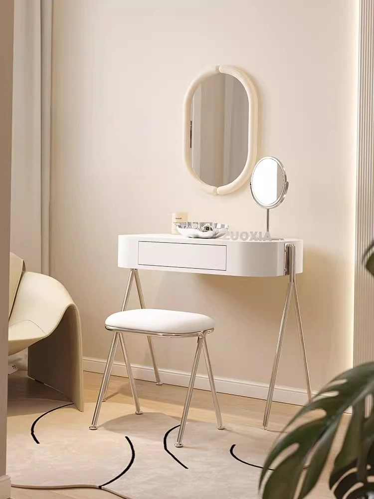 

wind dresser Internet celebrity cream wind makeup table light luxury designer desk and chair combination simple and small