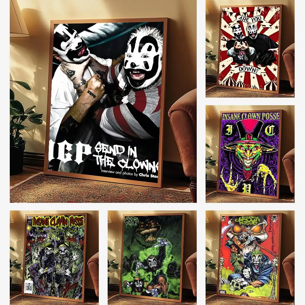 ملصق I-Insane Clown Posse عالي الدقة على الحائط اللاصق المقاوم للماء وغرفة المعيشة المنزلية وغرفة النوم والديكور الجمالي