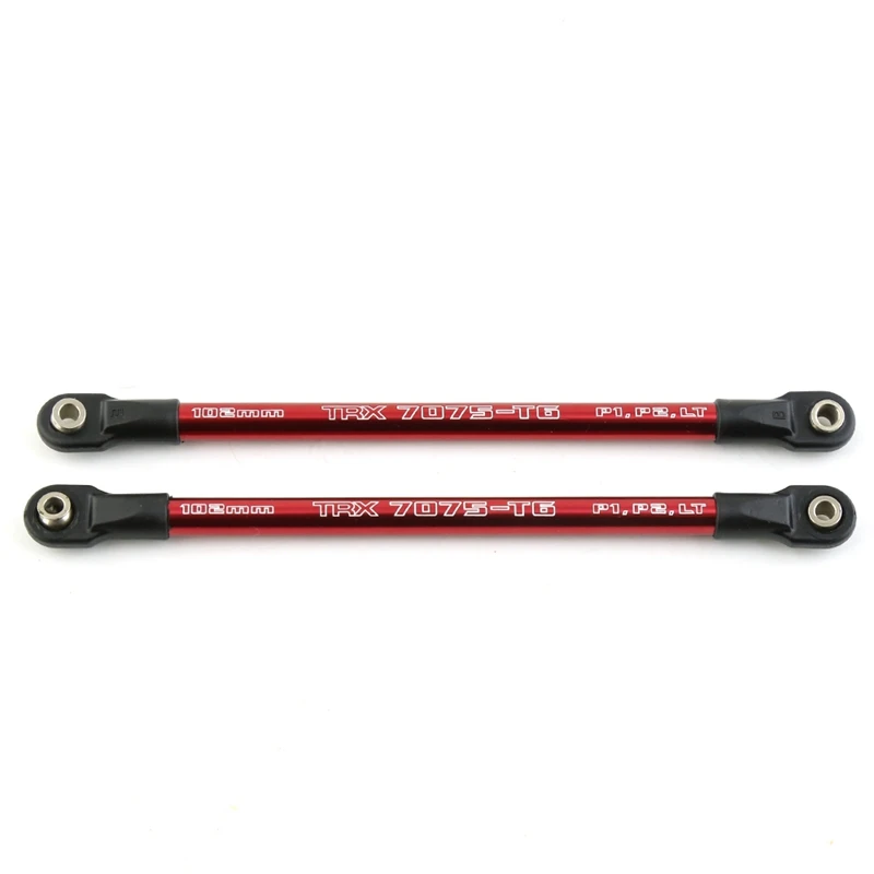 2Pcs Aluminum Pushrod Link Rod 5318X 5318 Red-Anodized For 1/10 Traxxas E-Revo Summit Revo RC Car Upgrade Parts