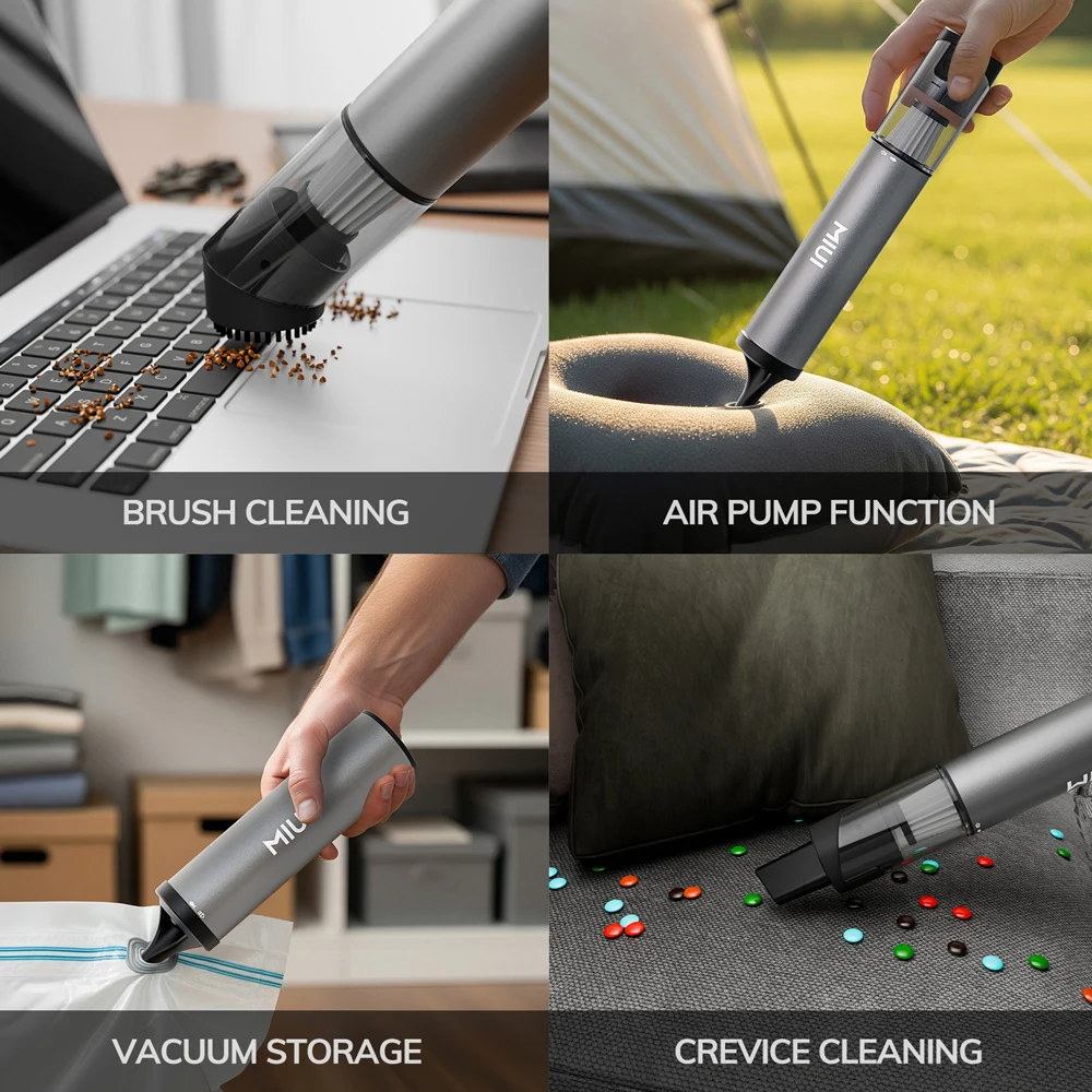 Aspirapolvere per laptop senza fili Aspirapolvere per auto portatile ricaricabile tramite USB Mini & Cool Model-X