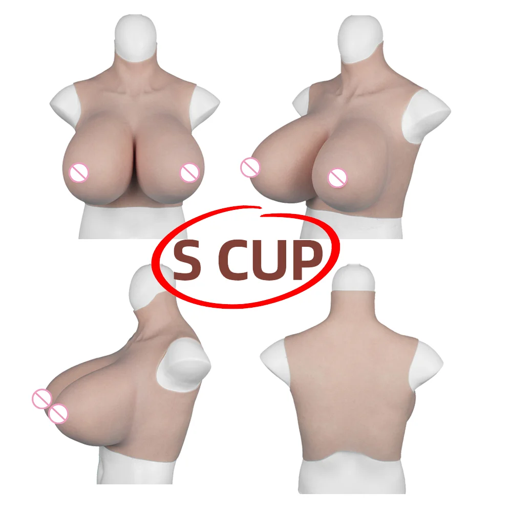 

KnowU OiL-Free S Cup Normal Size Silicone Breast Forms Fake Boobs For Cosplay Crossdresser Transgender