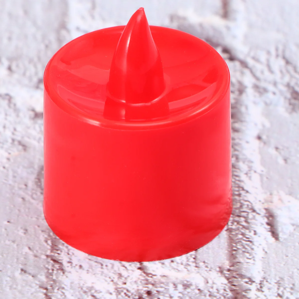 12 luci elettroniche a LED simulazione illuminazione romantica senza fiamma decorazione per banchetti per feste di nozze rosso