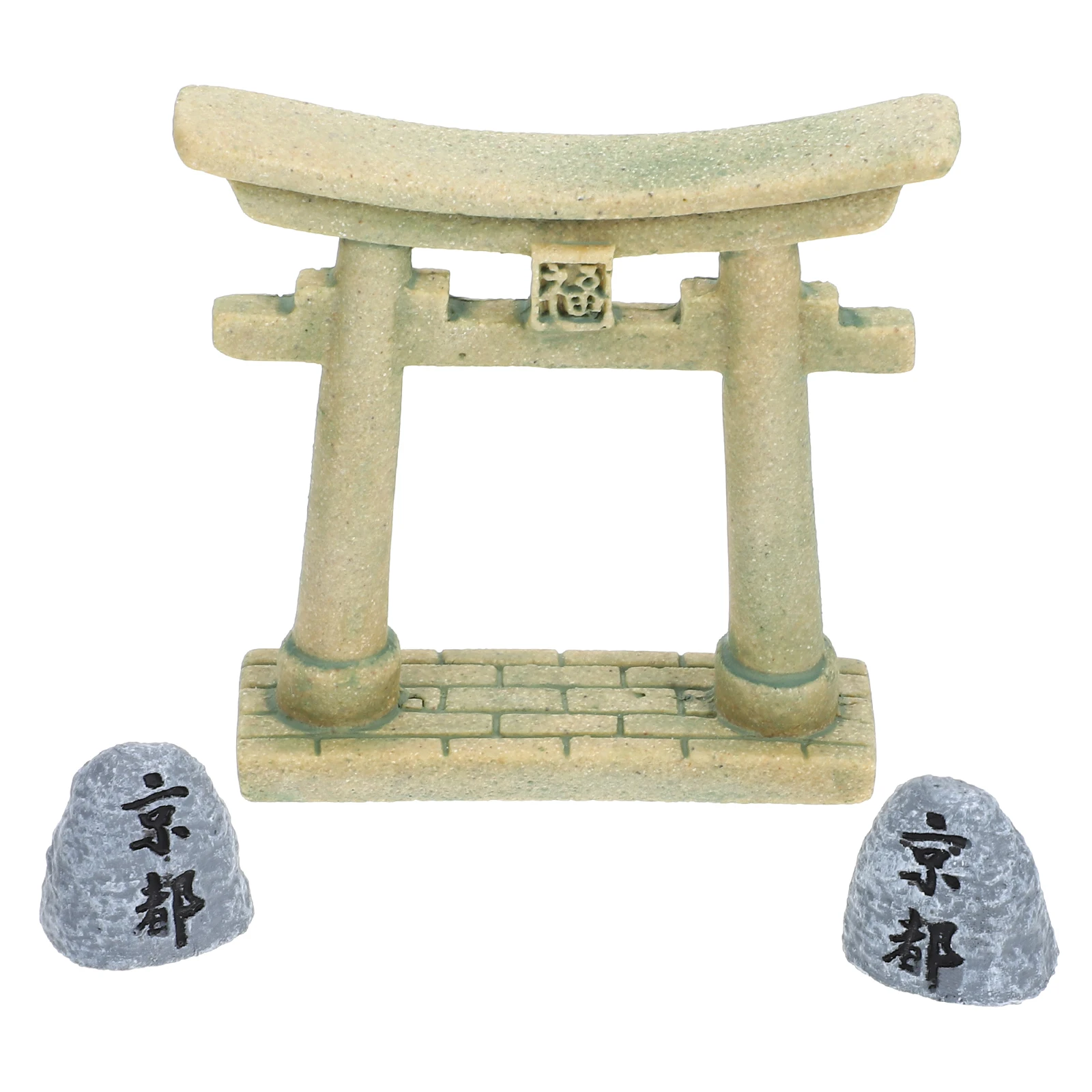 

1 set Mini Decoration Japanese Style Resin Model Mini Gate Models Indoor Outdoor Garden Ornaments Miniatures Craft