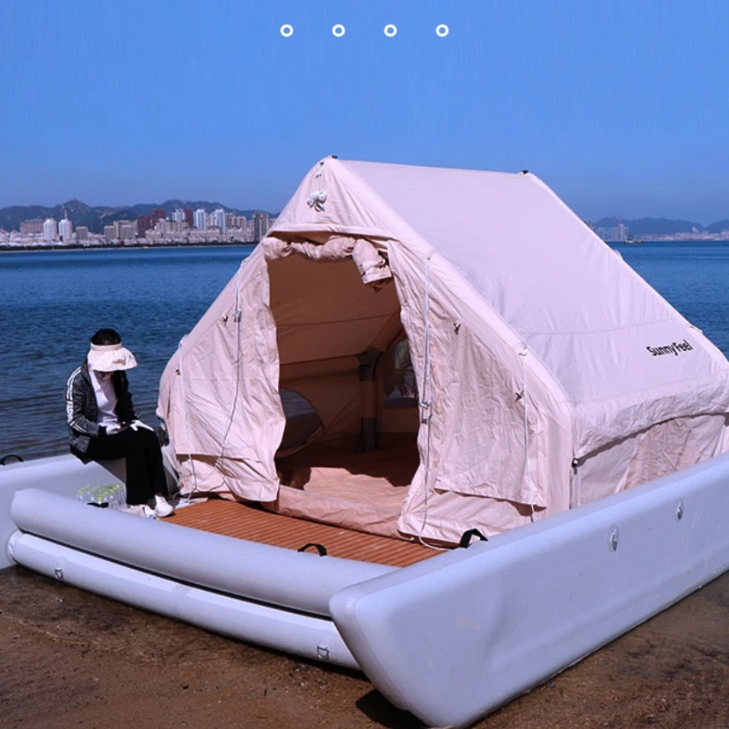 

Inflatable Float Tent Fishing Floating Platform Boat Floating Floating Table Lure Boat with Outboard Motor Diving Platform