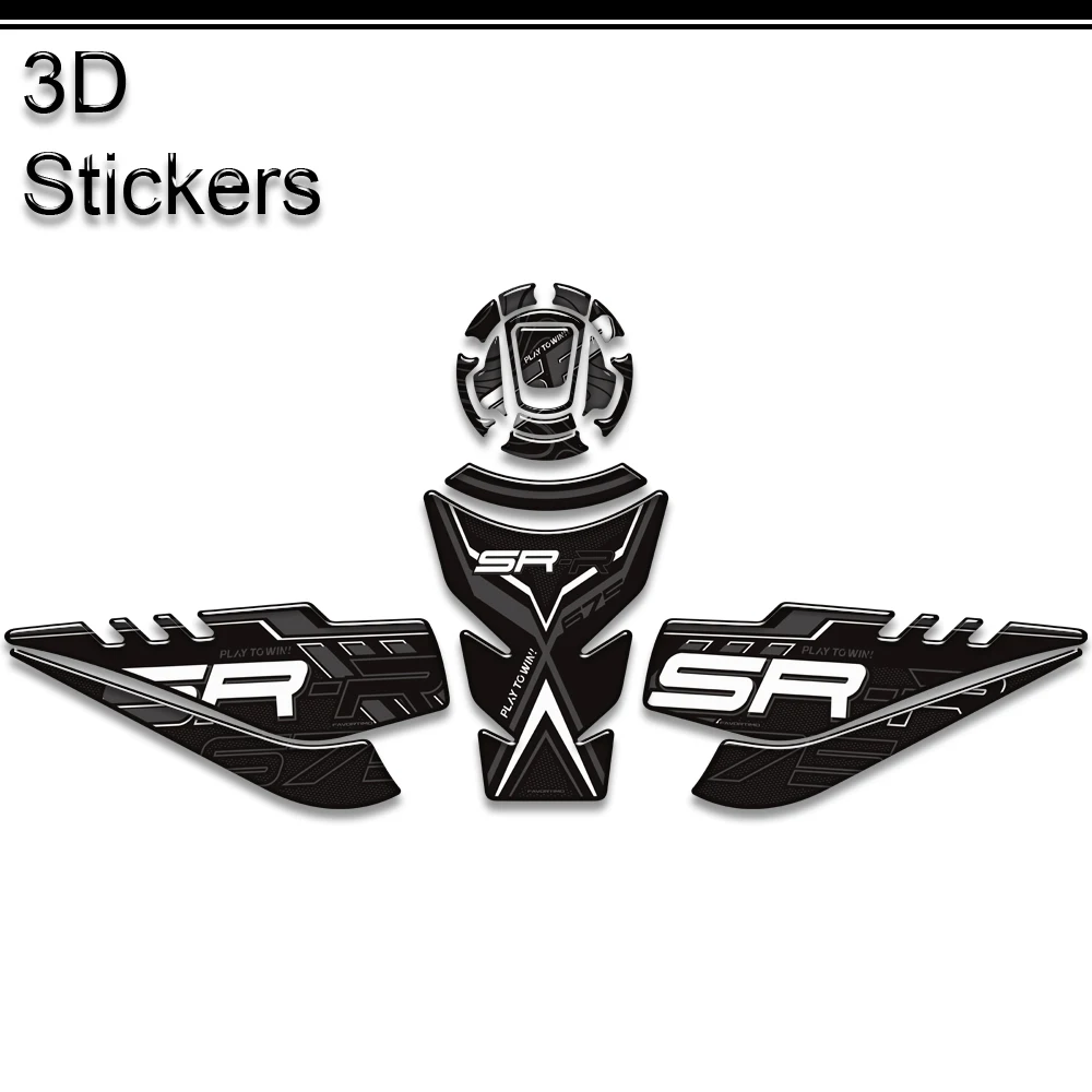 

For CFMOTO 675SR-R 675SRR R 675SR 2024 2025 Motorcycle Tank Pad Side Grips Gas Fuel Oil Knee Protector 3D Stickers Decals
