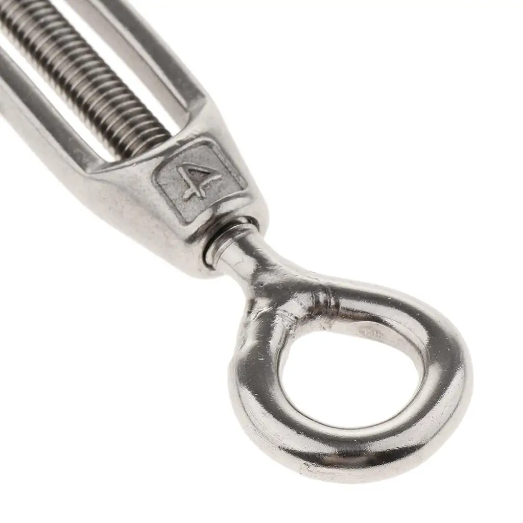 

Stainless Steel Wire Rope Tensioner Heavy Duty Turnbuckle Eye Hook Straining for Garden Fence Cable