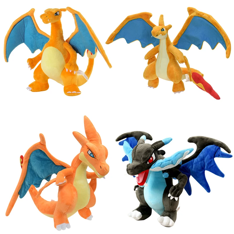 

18-31CM Pokemon Charizard Stuffed Toys Mega Charizard X Y Soft Plush Dolls Cartoon Fire Dragon Plushies Cute Birthday Xmas Gift