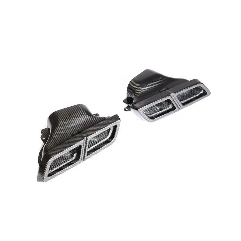 

Universal Dry Carbon Fiber C Class E Class S Class Exhaust Muffler Tips for W205 W204 W222 W218 S63 S65 AMG