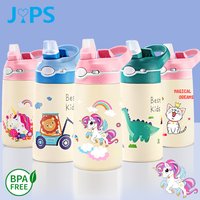 400ML Children Thermal Bottle Unicorn Water Bottle Keep Cold Water Bottle Portable Travel School Water Bottle for Kids Free BPA