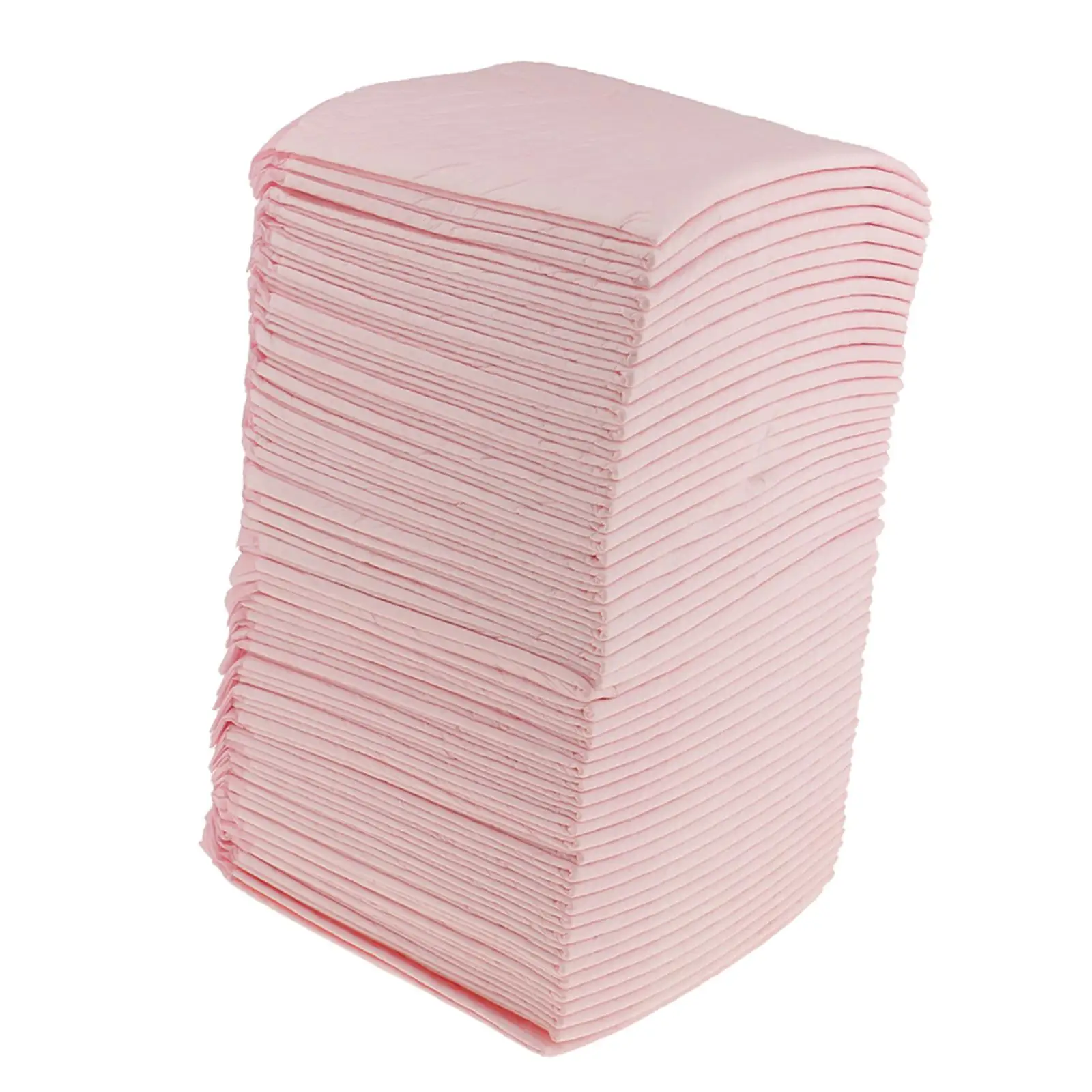 

50 Pieces Adult Urinary Incontinence Disposable Bed Underpads 45x33cm Pink