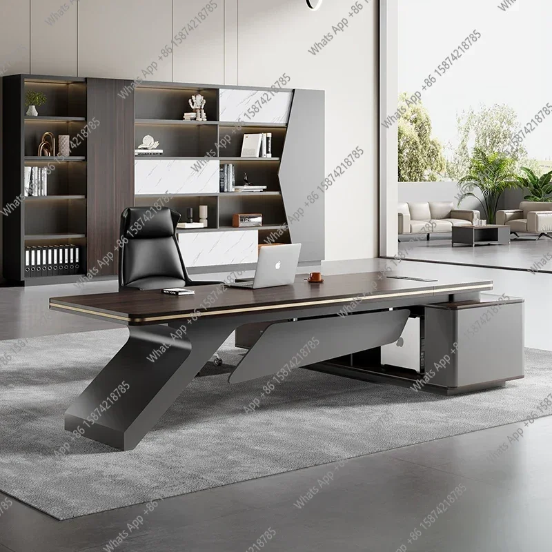 

G-X Light Роскошный качественный офисный стол Современный органайзер с ящиками L-образные компьютерные столы Минималистичный стол для хранения Escritorio Office Furni