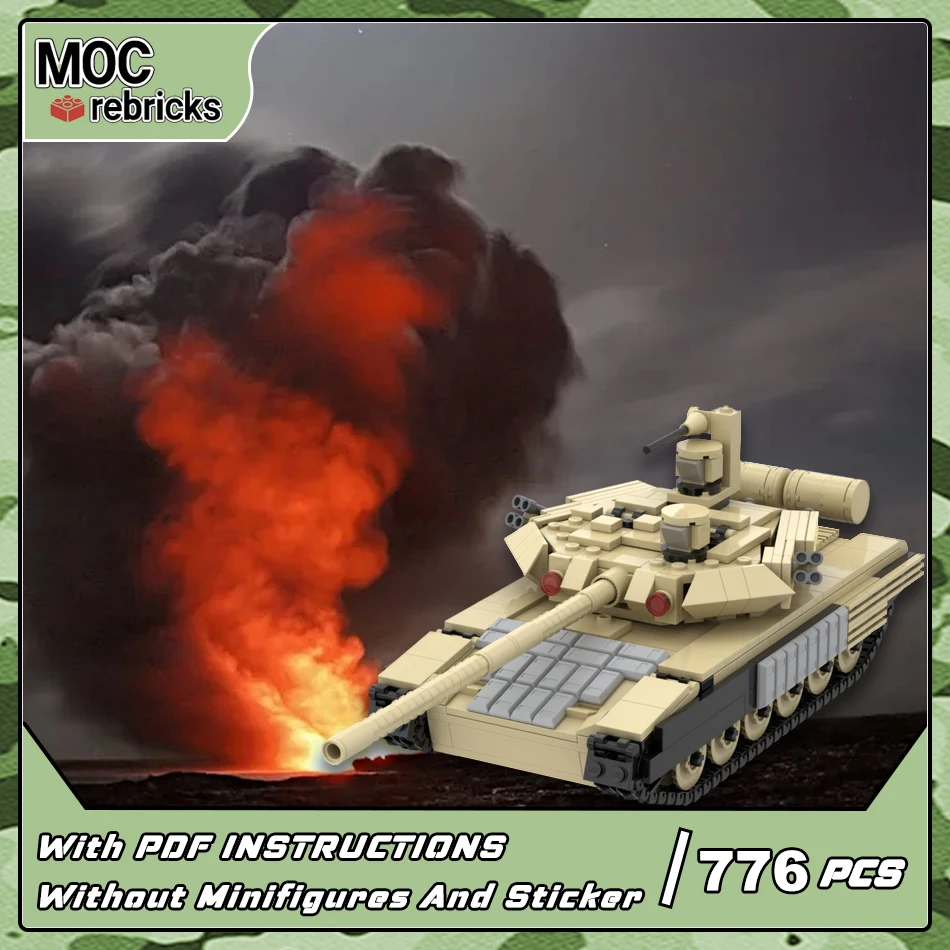 

MOC-176138 Military Series Russian Main Battle Tank T-90M Building Blocks Infantry Fighting Vehicle Model Bricks Toy Kids Gift