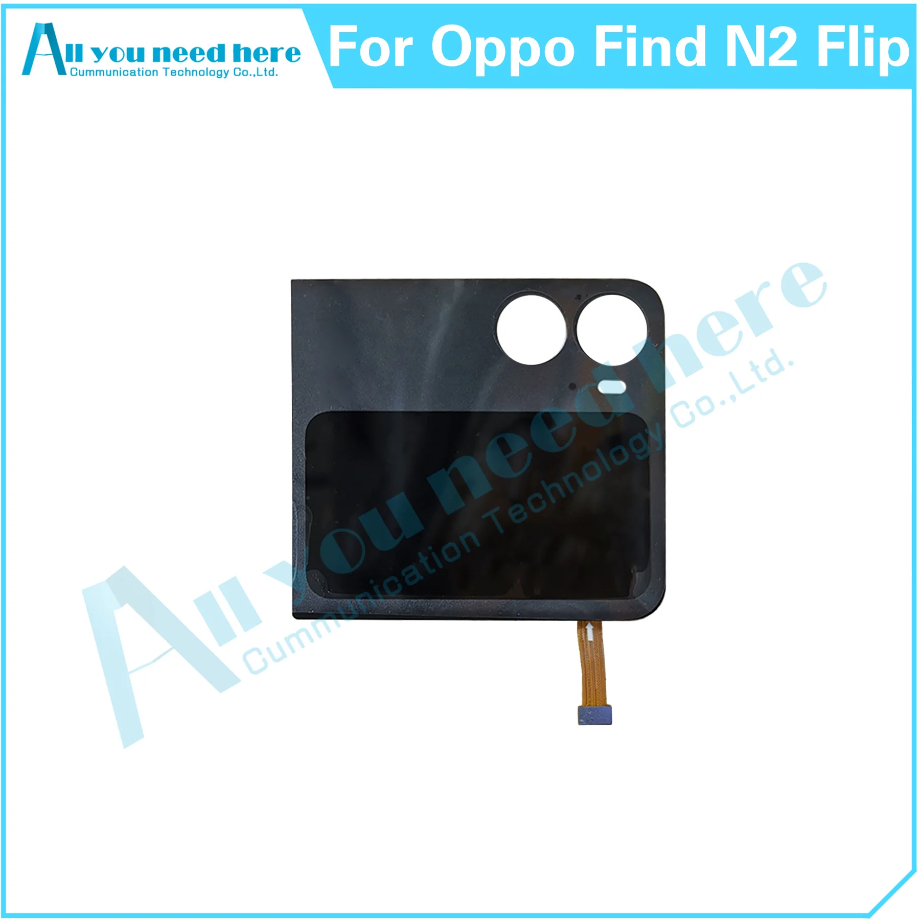 Imagem -03 - Lcd Display Touch Screen Digitador Montagem Bateria Tampa Traseira Tampa Traseira para Oppo Encontrar n2 Flip Cph2437