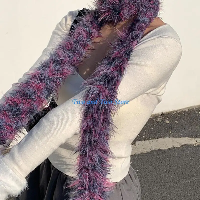 

HX6F Subculture Choker Scarf for Women Girls 2000s Clothing Belt