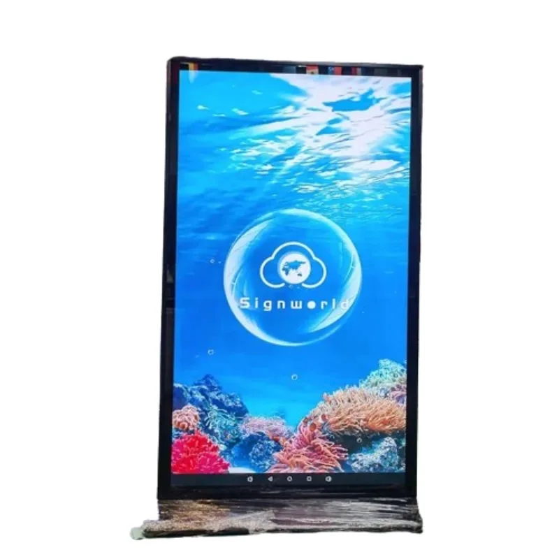 ل 75 "100" 55 بوصة شاشة لمس داخلية LCD الإعلان في الهواء الطلق كشك الطوطم CMS برنامج led عرض لافتات رقمية