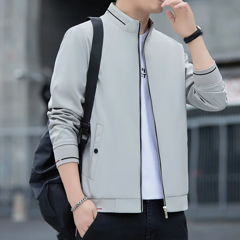 Spring Autumn New Big Kids Sports and Leisure Jacket Fashion Trend Windproof Stand Up Collar Comfortable Breathable Jacket 2 Spring Autumn New Big Kids Sports and Leisure Jacket Fashion Trend Windproof Stand Up Collar Comfortable Breathable Jacket 2
