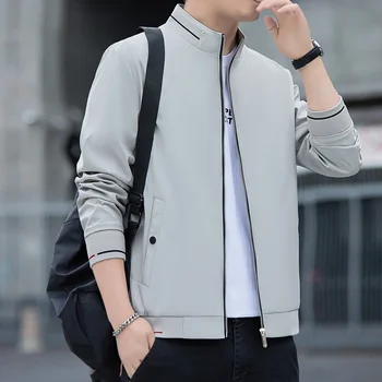 Kids Windproof Sports Jacket 2 Spring Autumn New Big Kids Sports and Leisure Jacket Fashion Trend Windproof Stand Up Collar Comfortable Breathable Jacket 2