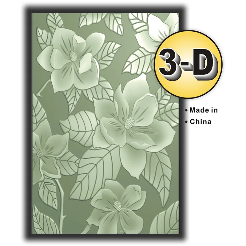 3D-Reliefmappe, künstlerisches Blumentanz-Thema-Design, transparenter Kunststoff, geeignet für DIY-Sammelalben, Kartenherstellung und Papier a