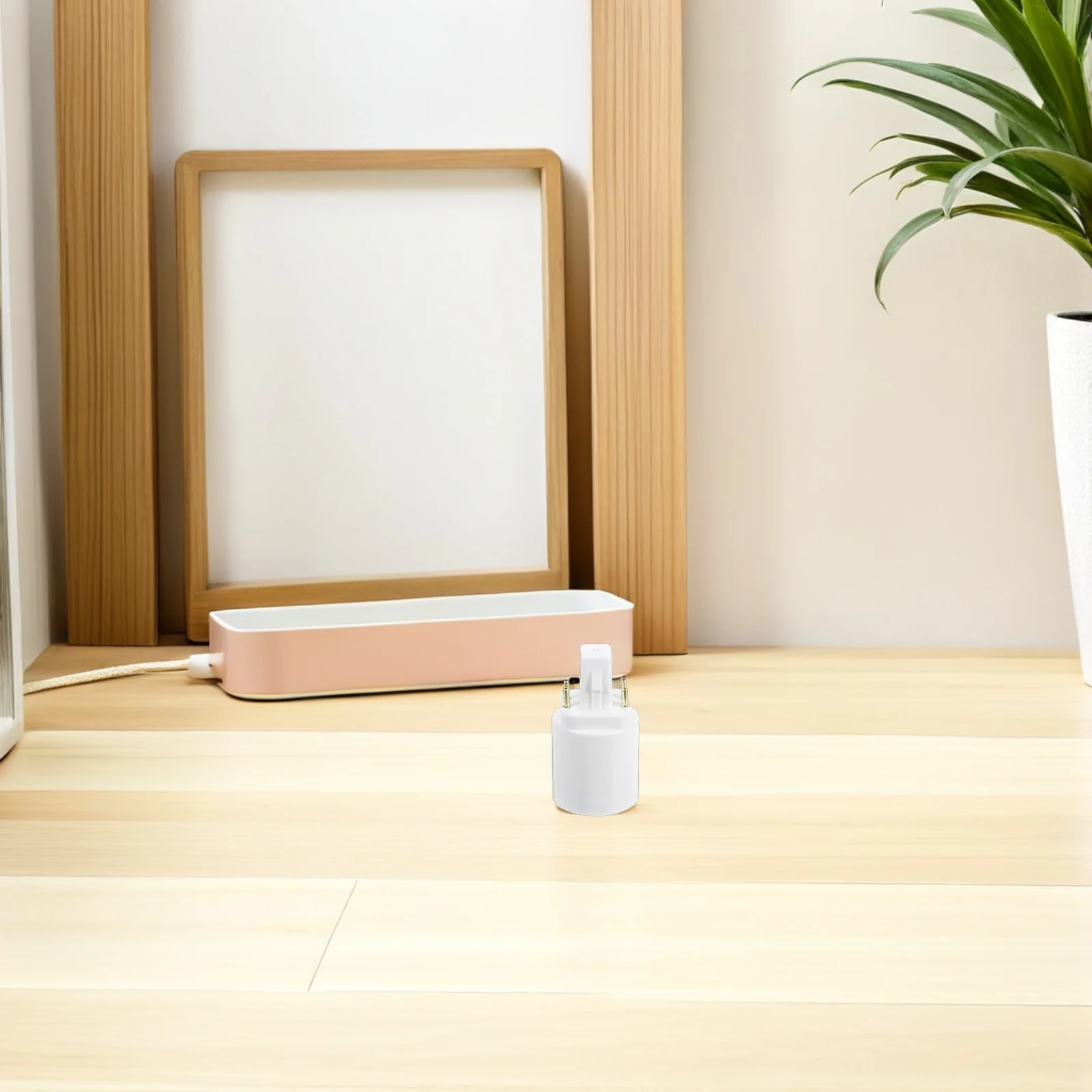 6Pcs G24q to E27 Light Socket Adapter Four Pin Lamp Holder Base Adapter Converter Screw Base Lamp Holder Converter for Home