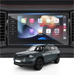 For Skoda Kodiaq RS Karoq 2018-2023 9.2inch car LCD  gps Navigation Tempered glass  Screen film protector