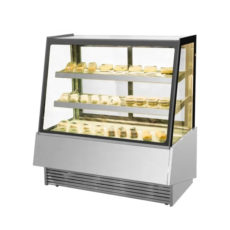 مبردات تجارية سريعة للوجبات الخفيفة، مبرد باب زجاجي مفتوح للاستخدام في السوبر ماركت لعرض كعكة الآيس كريم