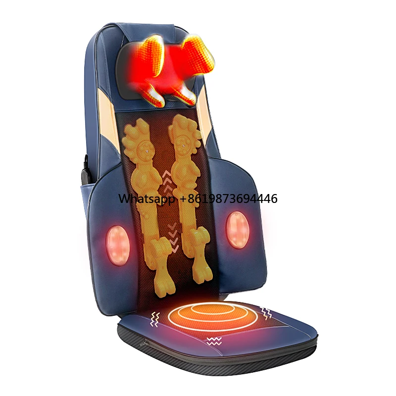 

Full body acupressure massage chair back pain relief seat red light 3D kneading massage cushion home office chair car seat