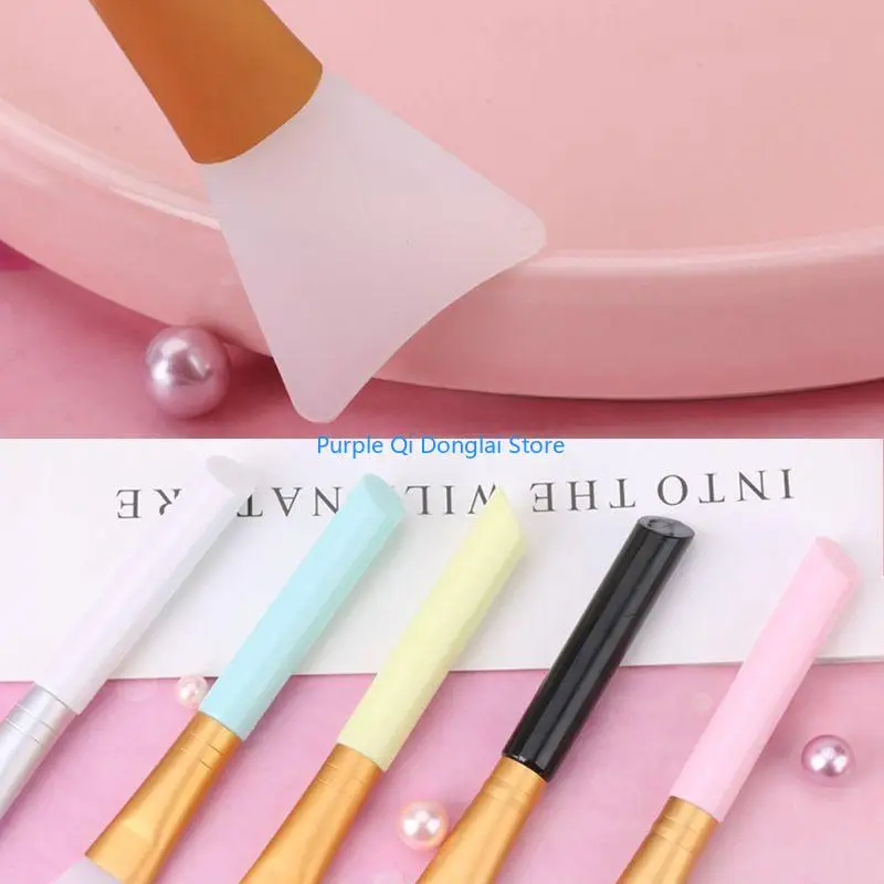 

L21E 5Pcs Silicone Cleaning Mixing Brush UV Resin Cleaning Mold Tools Jewelry Making Tools Easy To Clean Colors Random