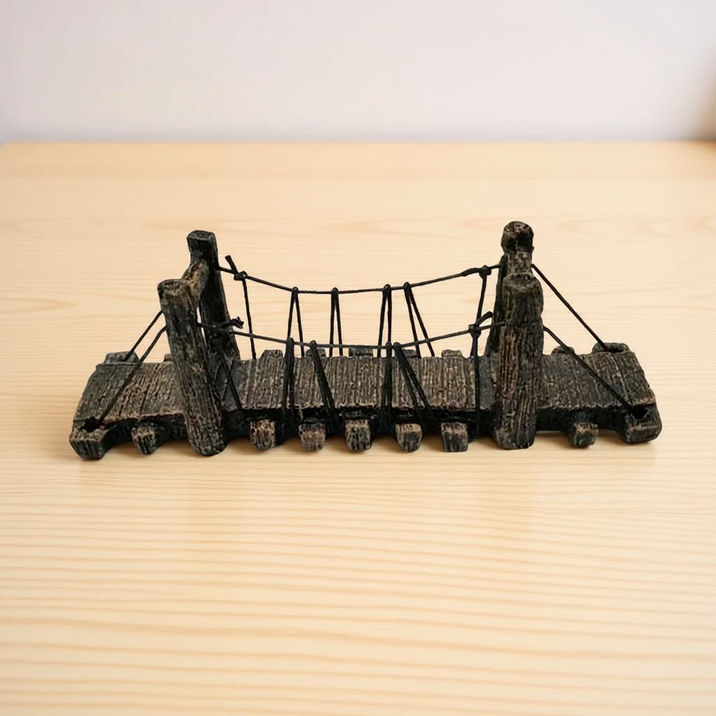 

Tank Bridge Decor Aquarium Resin Craft For Fish Hideout Shrimp Bridge Adorn Underwater Landscape Fish Tank Ornament