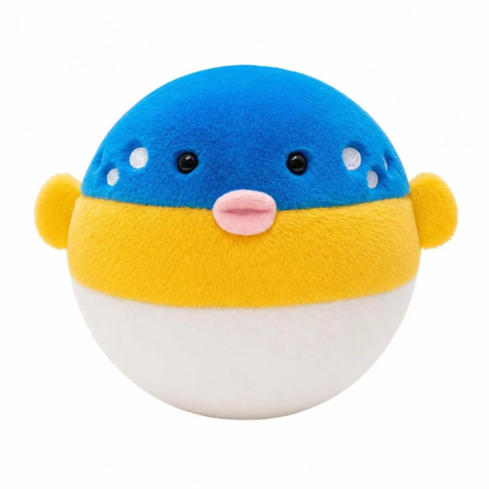 Kids Interactive Sound Plush Figure Toy Bouncing Puffer Fish Stuffed Animal with Soft Body for Sensory Floor Play Activity