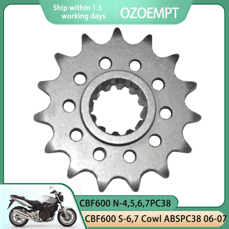 

Передняя Звездочка для мотоцикла OZOEMPT 525-15T, применяется для CBF600, 5,6,7 шт. 38 Φ, 5 ABSPC38 Φ, 7 Cowl ABSPC38 CBR600 SE FV,FWPC31