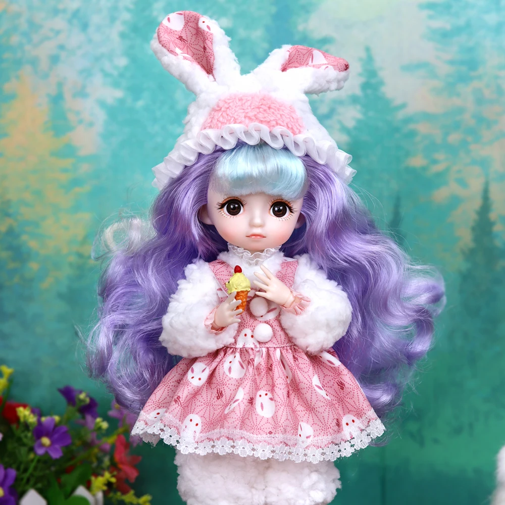 Dream Fairy 1/6 BJD Doll Trendy cute series 28cm Ball Jointed Doll Including Exquisite Clothing Headwear And Shoes Girls Gift