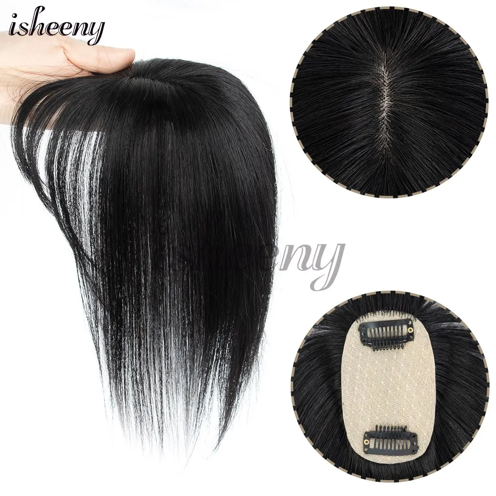 وصلات شعر بشري من Isheeny - خصلات شعر مستقيمة بدون خياطة، مزج سلس لتخفيف الشعر بشبكة قاعدة 5 × 9 سم #3