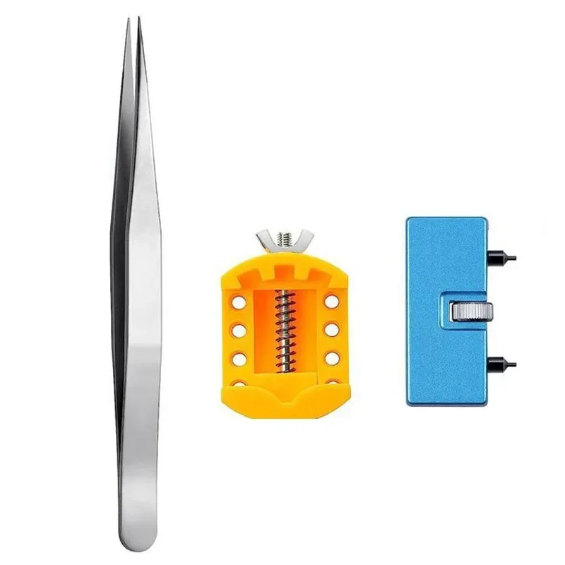 Set 3 in 1 Kit di sostituzione della batteria dell'orologio Chiave per rimozione posteriore Ruota la copertura aperta Apri della cassa Dispositivo di rimozione della manutenzione della parte posteriore dell'orologio da polso