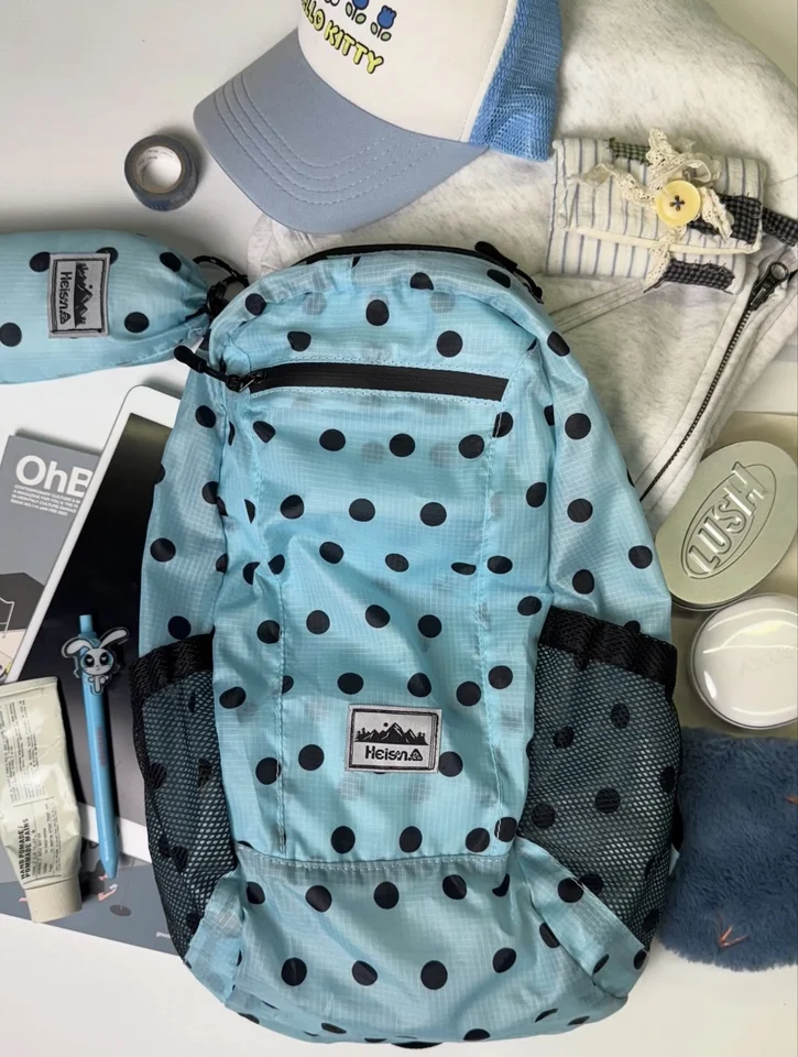 Heisan Outdoor Sports Backpack Polka Dot Durable Double  display picture 3