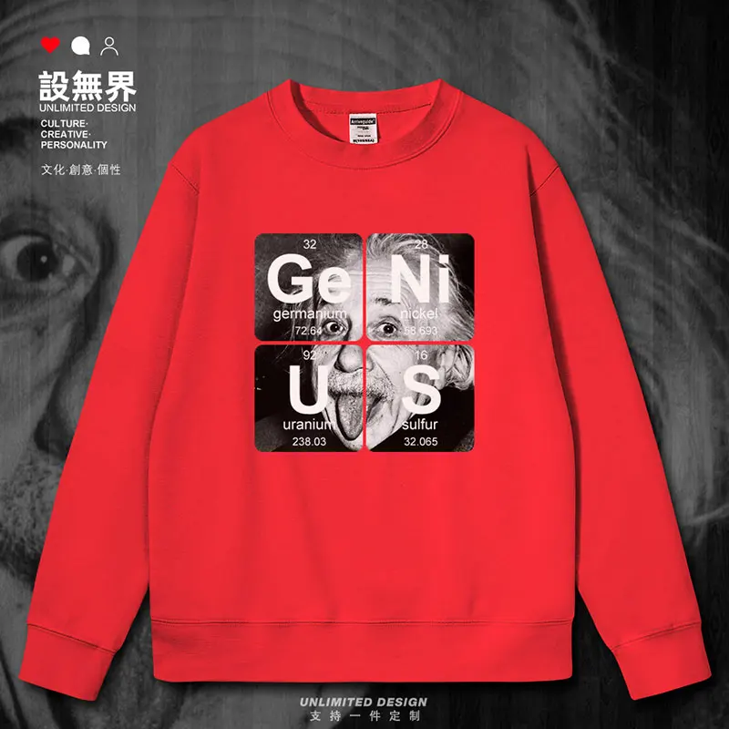 Genius a genius in chemical elements mens hoodies men sports fashion pullovers new streetwear clothes autumn winter