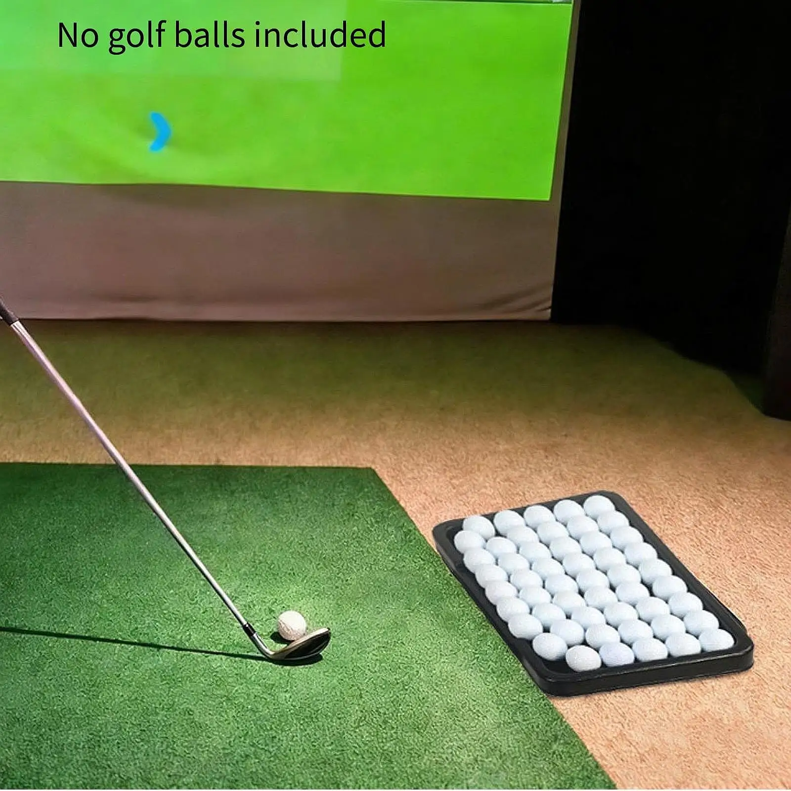 

Golf Ball Tray Large Capacity Plastic Storage Box Golf Equipment Holder for Indoor Outdoor Training