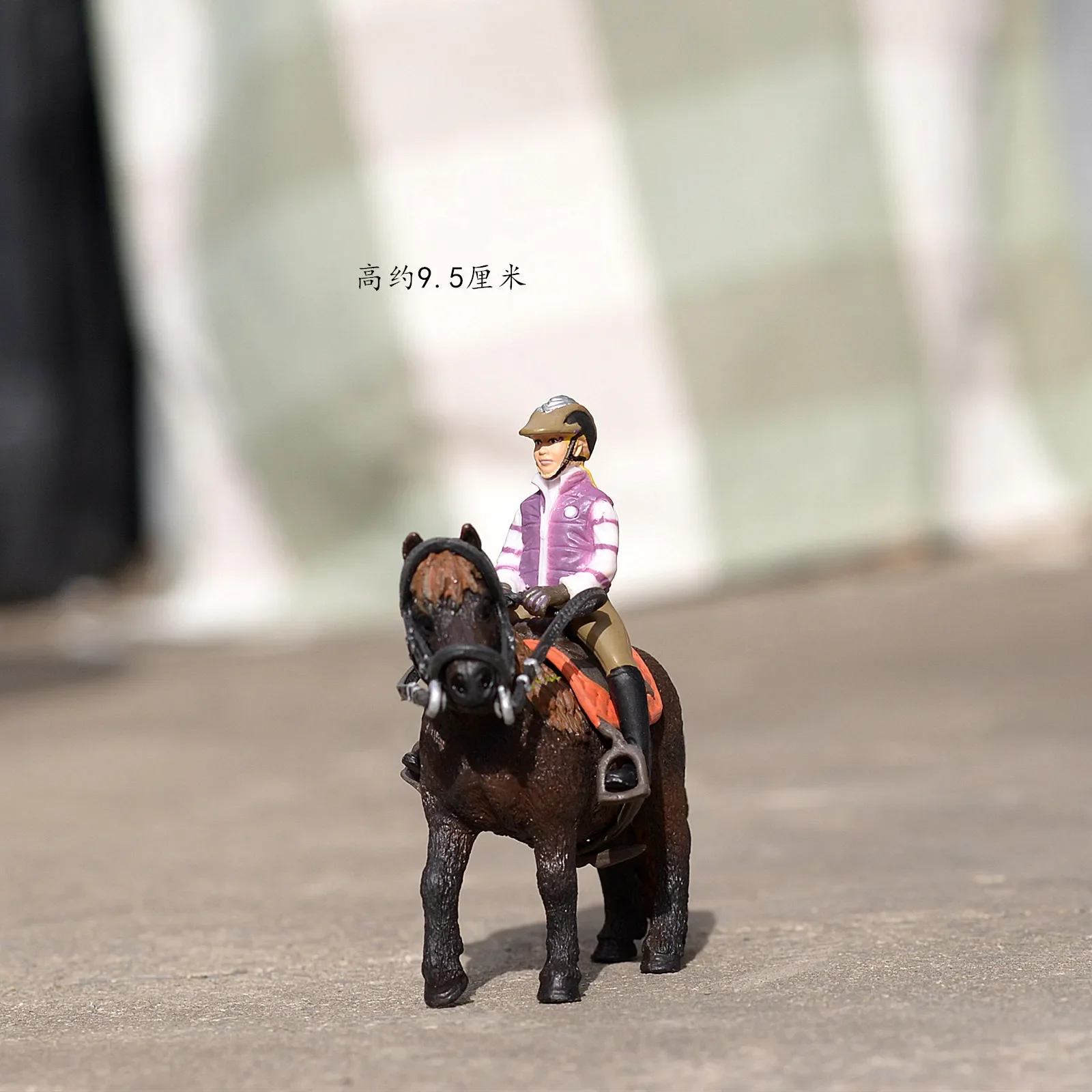 Solid Plastic Riding Children\'s Toy Model Pony Farm Children\'s Popular Science Decoration Horse  Simulation Toys Model